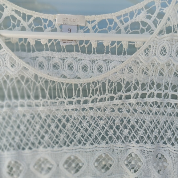 Chico's lace blouse XL - Picture 4 of 5